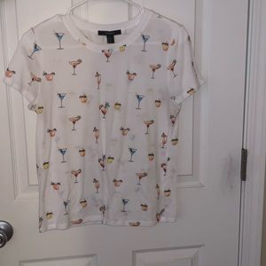 Forever 21 Graphic T with drinks